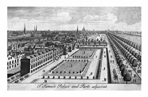 St. Jamess Palace and Parts adjacent, 1736. Creator: William Henry Toms