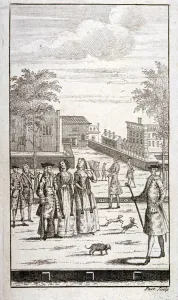 St Jamess Park, Westminster, London, c1735. Artist: Nathaniel Parr