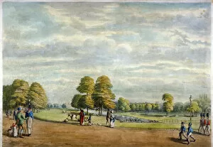 Chatting Gallery: St Jamess Park, Westminster, London, 1826. Artist