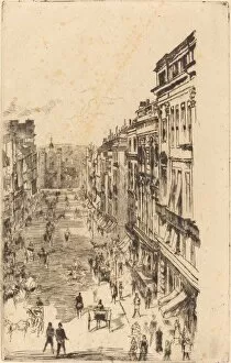 Shop Gallery: St Jamess Street, 1878. Creator: James Abbott McNeill Whistler