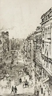 Whistler J Mcneill Prints: St. James's Street, 1878. Creator: James Abbott McNeill Whistler