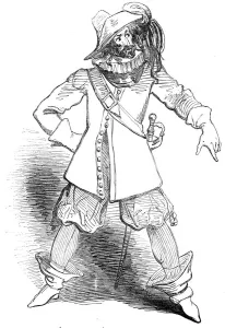 Ben Johnson Gallery: St. Jamess Theatre - The Amateurs - Capt. Bobadil, (Mr. Charles Dickens), 1845