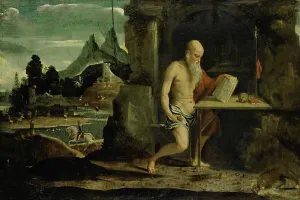 Jerome Saint Prints: St Jerome, 1500-1520. Creator: Bernardino da Asola