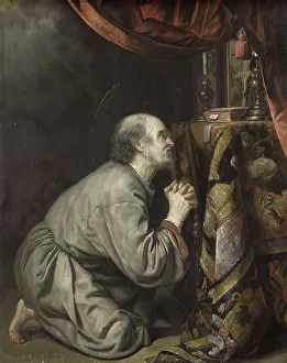 Piety Prints: St. Jerome, 1676. Creator: Matthys Naiveu