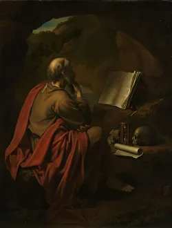 Jerome Saint Prints: St Jerome, 1710. Creator: Pieter van der Werff