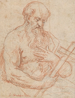 Jerome Saint Prints: St. Jerome, 1st half 17th century. Creators: Simone Cantarini, St Jerome