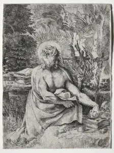 St. Jerome, c. 1591. Creator: Annibale Carracci (Italian, c. 1560-1609)