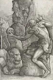 Saint Hieronymus Collection: St. Jerome, ca. 1550-60. Creator: Battista Franco Veneziano