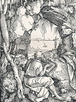 St Jerome in a Cave, 1512 (1906). Artist: Albrecht Durer