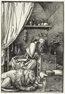 1471 1528 Prints: St. Jerome in His Cell, 1511. Creator: Albrecht Dürer (German, 1471-1528)