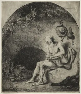 Ferdinand Bol Prints: St. Jerome in Penitence, 1644. Creator: Ferdinand Bol (Dutch, 1616-1680)