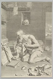 Saint Hieronymus Collection: St. Jerome Praying in His Cell (Saint Jerome penitent), 1665
