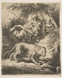 St. Jerome Reading, 1634. Creator: Rembrandt Harmensz van Rijn