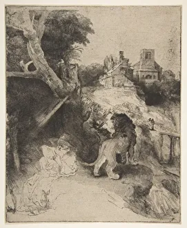 Paul Rembrandt Prints: St. Jerome Reading in an Italian Landscape, ca. 1653. Creator