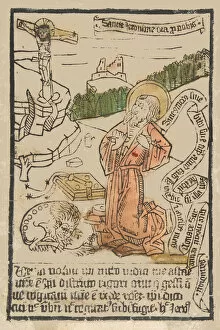 Saint Hieronymus Collection: St. Jerome (Schr. 1551m), 15th century. 15th century. Creator: Anon