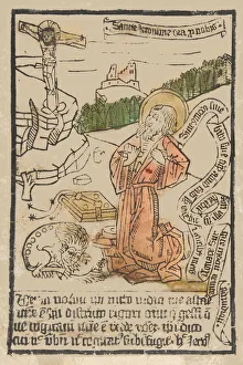 Saint Hieronymus Collection: St. Jerome (Schr. 1551m), 15th century. 15th century. Creator: Anon