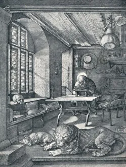 Loyalty Prints: St Jerome in his Study, 1514 (1906). Artist: Albrecht Durer