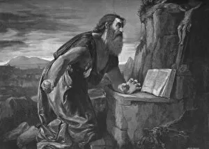 Jerome Gallery: St. Jerome in the Wilderness, c1525-1530, (1896)
