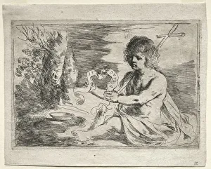 Guercino Prints: St. John the Baptist, 1650s. Creator: Guercino (Italian, 1591-1666)