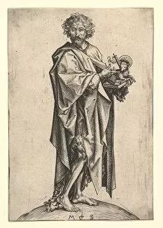 Sheepskin Gallery: St. John the Baptist, ca. 1435-1491. Creator: Martin Schongauer