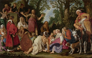 Preacher Prints: St John the Baptist Preaching, 1627. Creator: Pieter Lastman