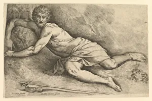 St. John the Baptist in the Wilderness, ca. 1552-54. Creator: Battista Franco Veneziano