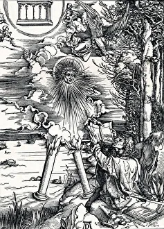 St John The Prints: St John Devouring the Book, 1498 (1906). Artist: Albrecht Durer