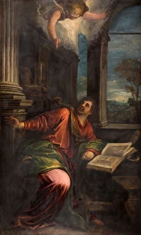 Inspiration Collection: St John the Divine, 1592. Creator: Francesco Bassano II