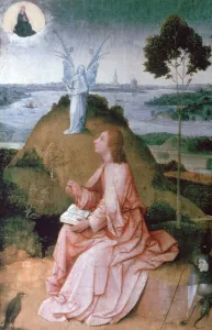 Patmos Prints: St John the Evangelist on Patmos, 1504-1505. Artist: Hieronymus Bosch