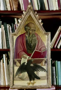 St John The Prints: St John the Evangelist shown with his symbol