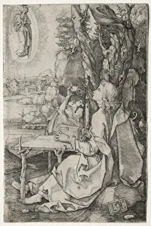 St. John on the Island of Patmos. Creator: Ludwig Krug (German, 1490-1532)