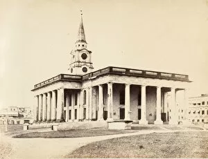 Calcutta Collection: St. Johns Church, Calcutta, 1850s. Creator: Captain R. B. Hill