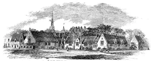 St Johns Church Prints: St. John's, Deptford, New Schools, Upper Lewisham Road, 1856. Creator: Unknown