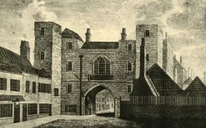 St. Johns Gate, Clerkenwell, 1813, (1925). Creator: Unknown