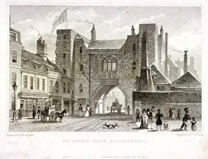 Clerkenwell Prints: St Johns Gate, Clerkenwell, London, 1829. Artist: James B Allen