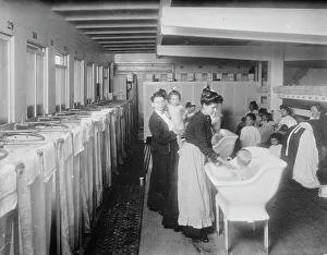 Bathtub Prints: St. John's Guild. Bathroom on floating hospital