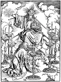 St Johns Vision of Christ and the Seven Candlesticks (From The Apocalypse), c. 1497. Artist: Durer, Albrecht (1471-1528)