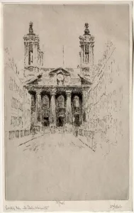 Etching And Drypoint Prints: St. Johns, Westminster, 1895. Creator: Joseph Pennell (American, 1857-1926)