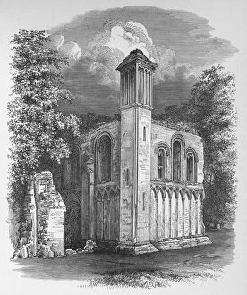 Alexander Francis Gallery: St. Josephs Chapel, from North-West, Glastonbury Abbey, c1880, (1897)