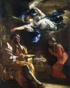 Message Prints: St Josephs Dream, c1677-1747. Artist: Francesco Solimena