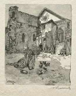 Auguste Louis Lepère Gallery: St. Julien le Pauvre: Le Portail. Creator: Auguste Louis Lepere (French, 1849-1918)