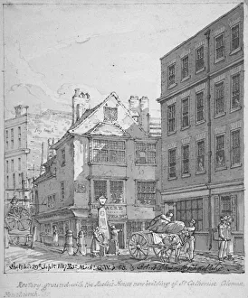 Robert Blemmell Prints: St Katherine Coleman Rectory, Fenchurch Street, City of London, 1817