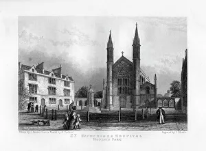 St Katherines Hospital, Regents Park, London, 19th century. Artist: J Woods