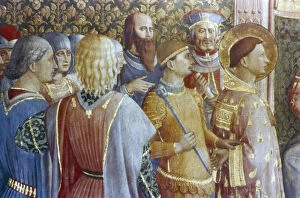 St Laurence before Deciuss tribunal (detail), mid 15th century. Artist: Fra Angelico