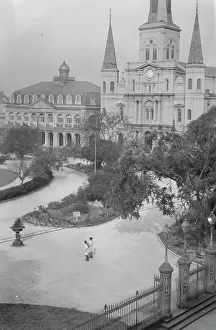 Spanish Colonial Prints: St. Louis Cathedral and the Cabildo