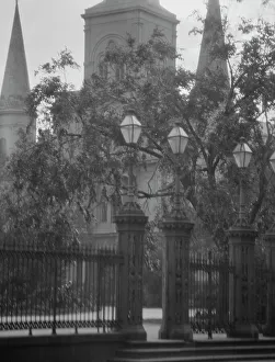 Street Lamp Prints: St. Louis Cathedral from Jackson Square