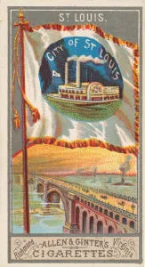 St. Louis, from the City Flags series (N6) for Allen & Ginter Cigarettes Brands, 1887