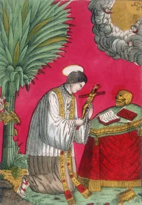 St Louis of Gonzaga, Italian saint and protector of young students, 19th century