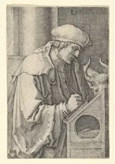Disciple Gallery: St. Luke, 1518. Creator: Lucas van Leyden
