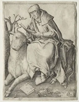 Lucas Van Leyden Dutch Prints: St. Luke, c. 1508. Creator: Lucas van Leyden (Dutch, 1494-1533)